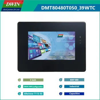 DWIN HMI konfiguracije Zaslona Dual-core 5.0-palčni, 800 x 480 Dotik Industrijski Krmilnik LCD-Modul 2-Način LAHKO Vrata z Casecover