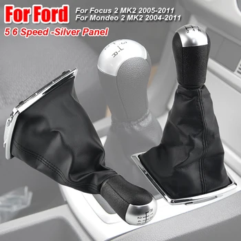 5 6 Hitrost MT Prestavna Ročica Ročica Menjalnika Gaiter Boot Kritje Za Ford Focus 2 Mondeo MK2 2004-2011