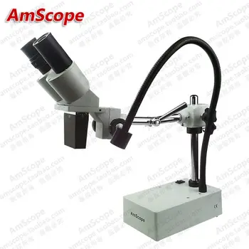 Industrijska Pregled --AmScope Dobave 20X & 40X Boom Roko Stereo Mikroskop, s Stransko Svetlobo in Digitalni Fotoaparat