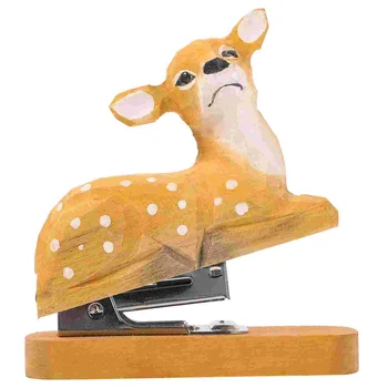 Risanka Stapler Mini Živali Dekor Decors Ornament Desk Za Otroke Lesa Datoteke Sistema Office, Študent Spenjanje Orodje