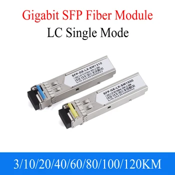 1Pair Gigabit Vlaken SFP Modul 1000M LC 1.25 G 1310nm/1550nm Enem Načinu A+B Optični Modul Primerni Za Cisco Mikrotik Ethernet Stikalo