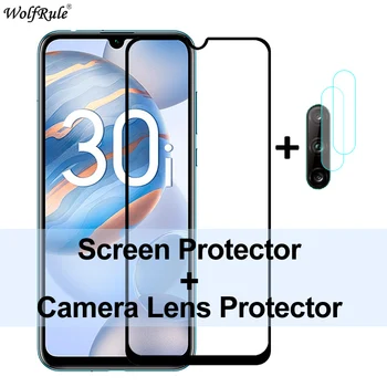 2Pcs Screen Protector Za Huawei Honor 30i Stekla Čast 30 30-IH Kaljeno Steklo Zaščitno Kamero Telefona Film Za Huawei Honor 30i