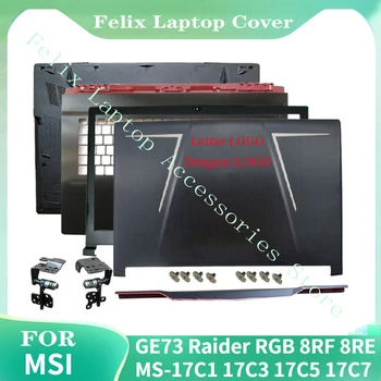 Za MSI GE73 Raider RGB 8RF 8RE MS-17C1 17C3 17C5 17C7 Laptop Okvir LCD Hrbtni Pokrovček/Sprednji Okvir/Tečaji Pokrova/podpori za dlani/Dnu Primeru