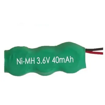 50Pcs/Veliko baterije za polnjenje NI-MH 3,6 V 40MAh Nimh Polnilne Baterije Za CMOS