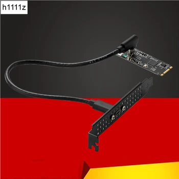 M. 2 Tip C Širitev Kartico M. 2 M/B Ključ za USB3.2 Gen2 10Gbps USB C Riser ASM3142 Čip M2 22x60 Prenos Podatkov Prilagodilnik Pretvornika