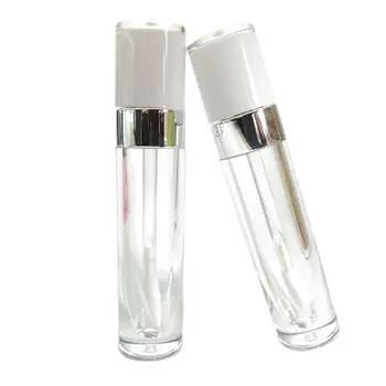 30pieces Lip Gloss Prazno Cev Jasno Krog White Cap Plastične Kozmetične Embalaže Steklenico 6.5 ml Lip Gloss Palico Cevi, Posode