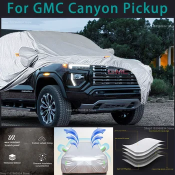 Za GMC Canyon 210T Pickup Nepremočljiva Polno Avto Zajema Prostem Sun uv zaščito Prah, Dež, Sneg Zaščitna Auto Zaščitni pokrov