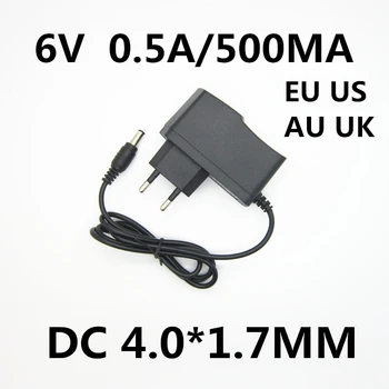 6V 0.5 A 500MA AC DC Napajalni Adapter za Polnilnik 6 V Volt Za OMRON I-C10 M4-I, M2, M3, M5-I M7 M6 M10 M6W Krvni Tlak Monitor