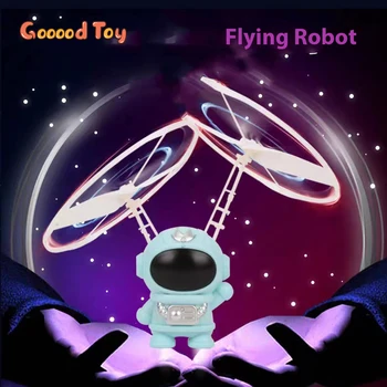 Leteči Robot NLP Igrača Astronavt Brnenje Gesto Zaznavanje Letenje Astronavt vesoljsko Plovilo Radio nadzorovanih Helikopter, Letalo Igrača za fante