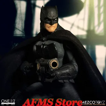 Original Mezco 1/12 Moških Vojak Dark Knight Bat Dedek Stripi Velesila Junak Model 6Inch figuric Telo Lutke Darila