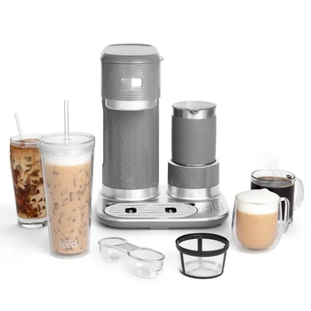 Enotni-Postrezite z Mlekom , Ledeni, in Vročo Kavo, Siva Kave, pribor, aparat za Kavo Slim zelena kava, Mleko, paro frother Cof