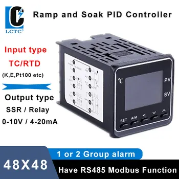 Max 50 Segmente Programabilni TC/RTD K pt100 Vhoda SSR/RELE/ 0-10V Analog Out Digitalni LCD Inteligentna Pid Temperaturni Regulator