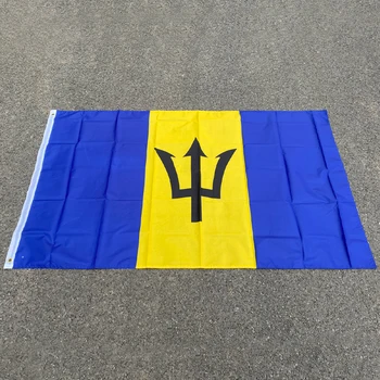 aerxemrbrae flag150x90cm Visoke Kakovosti Dvostransko Tiskano Poliester Barbados Zastavo, Za Dekoracijo,