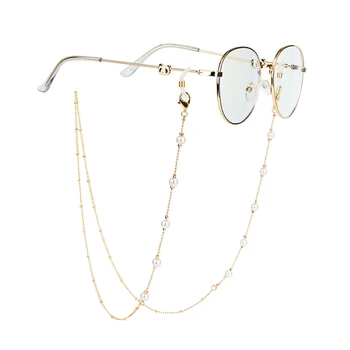 Moda Pearl Očala Verige Ženske Moški Eyeglass Kabel Sončna Očala Kabel, Držalo Držalo Za Očala Vrvica Za Opaljivanje Tega Vratu Vrv Trak