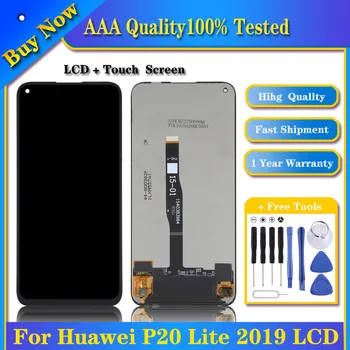 100% Preizkušen Original LCD Zaslon Za Huawei P20 Lite 2019 s Računalnike Celoten Sklop Zamenjava Telefonske Deli
