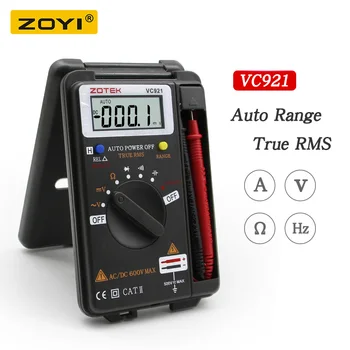 ZOYI VC921 Pocket Slog Digitalni Multimeter 4000 Šteje T-RMS Auto Obseg EBTN DC AC Voltmeter Ampermeter Kondenzator Ohm Hz NKV Tester