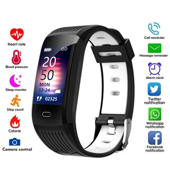 Pametna Zapestnica Smartwatch Podpira hebrejski Fitnes Zapestnica Nepremočljiva Šport Bluetooth Fitnes Tracker Smart Pasu za Moške, Ženske