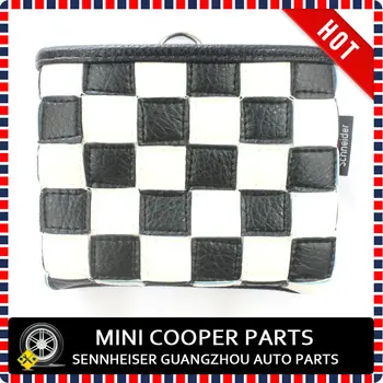 Čisto Nov Usnje Material Checker Slog Zraka vent torba Za avto mini cooper (1 Kos/Set)