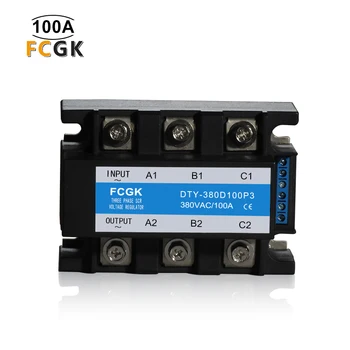 FCGK polprevodniški rele 4-20mA AC nadzor tri faze scr moči regulator napetosti SSR-100DV 380VAC~440VAC 100A SSR rele