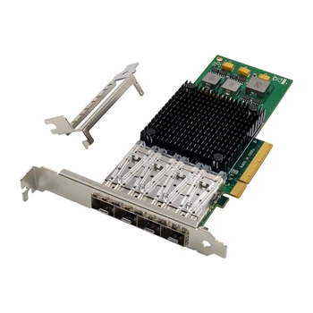 PCIE X8 BCM57840 Strežnik Omrežna Kartica ST7322 Broadcom NetXtreme 4XSFP+Optični LC 10 Gigabit Ethernet mrežne Kartice