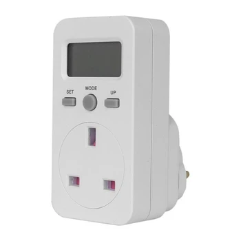 2X Digitalni Merilnik Moči Priključite V Vtičnico Električnega Wattmeter Energije Monitor KRALJESTVU Plug