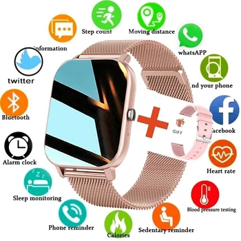 2023 Nove Ženske Bluetooth Klic Smartwatch Za Moške HD Meri Klicanje Zaslon na Dotik, Bluetooth Glasbe Fitnes Športna Pametna ura Ženske