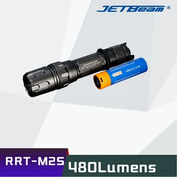 JetBeam RRT-M2S Laser LED Svetilka 480 lumen Drobne preglednost objektiv Dolgo Vrgel Žarek 1000M Taktično Svetilko Lov Svetilka