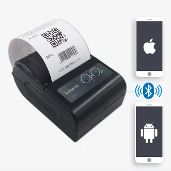 2 Palčni Mini 58mm Termični Papir Bluetooth Širina Termalne Nalepke Termični Tiskalnik črtne kode Dostava Nalepko Prejemu Obračun Tiskalnik