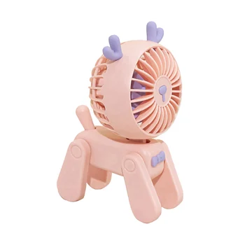 Majhen Ventilator Namizni Ventilator Stabilno Stoji Desktop Mini Fan Odrasle Otroke Na Prostem, Potovanja Se Lahko Uporablja(Roza)